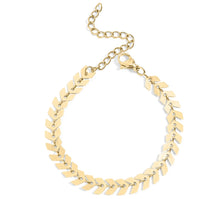 Load image into Gallery viewer, 18K Gold PVD Stainless Steel Chevron Bracelet