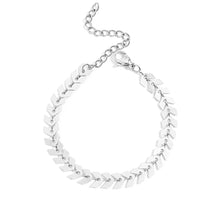Load image into Gallery viewer, 18K Gold PVD Stainless Steel Chevron Bracelet