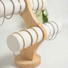 Load image into Gallery viewer, 18K Gold PVD Stainless Steel Chevron Bracelet