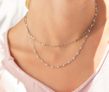 Load image into Gallery viewer, Confetti White Chain Necklace