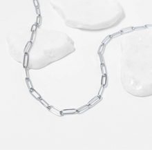 Load image into Gallery viewer, Classic Paperclip Silver Chain