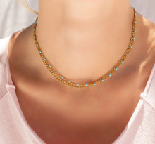 Load image into Gallery viewer, Turquoise Chain Necklace