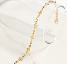 Load image into Gallery viewer, Cross Chain Bracelet