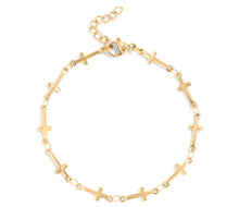 Load image into Gallery viewer, Cross Chain Bracelet