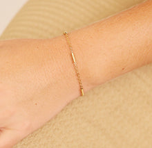 Load image into Gallery viewer, 18K Gold PVD Stainless Steel Satellite Bar Chain Bracelet