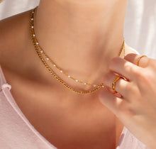 Load image into Gallery viewer, Confetti White Chain Necklace