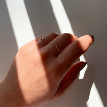 Load image into Gallery viewer, 18K PVD Gold Heart Chain Ring