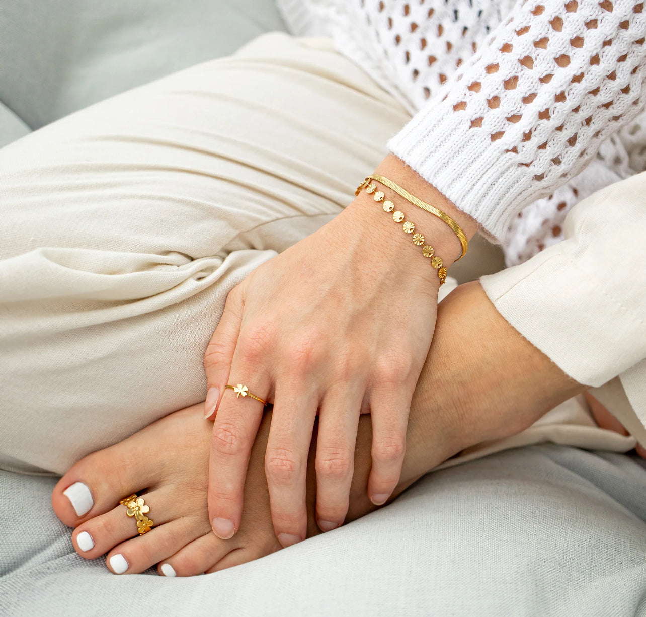 Sunburst Chain Bracelet