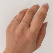 Load image into Gallery viewer, 18K PVD Gold Heart Chain Ring
